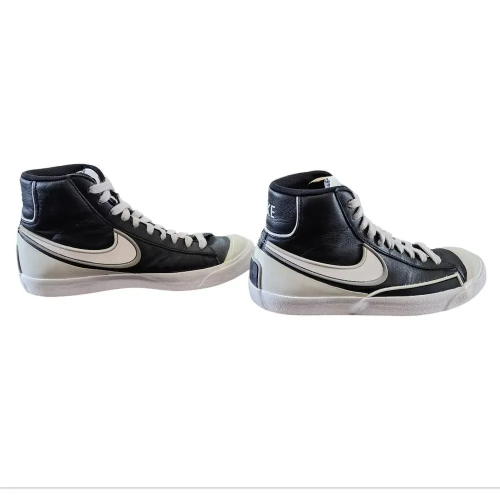 Nike Blazer Mid '77 Infinite Black White High Top Sneakers Men 7 Women 9